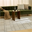 Nourison Nordic 4' x 6' Ivory Gray Fabric Area Rug
