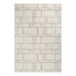 Nourison Nordic 4' x 6' Ivory Gray Fabric Area Rug