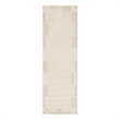 Nourison Nordic 6' Runner Ivory Gray Fabric Area Rug