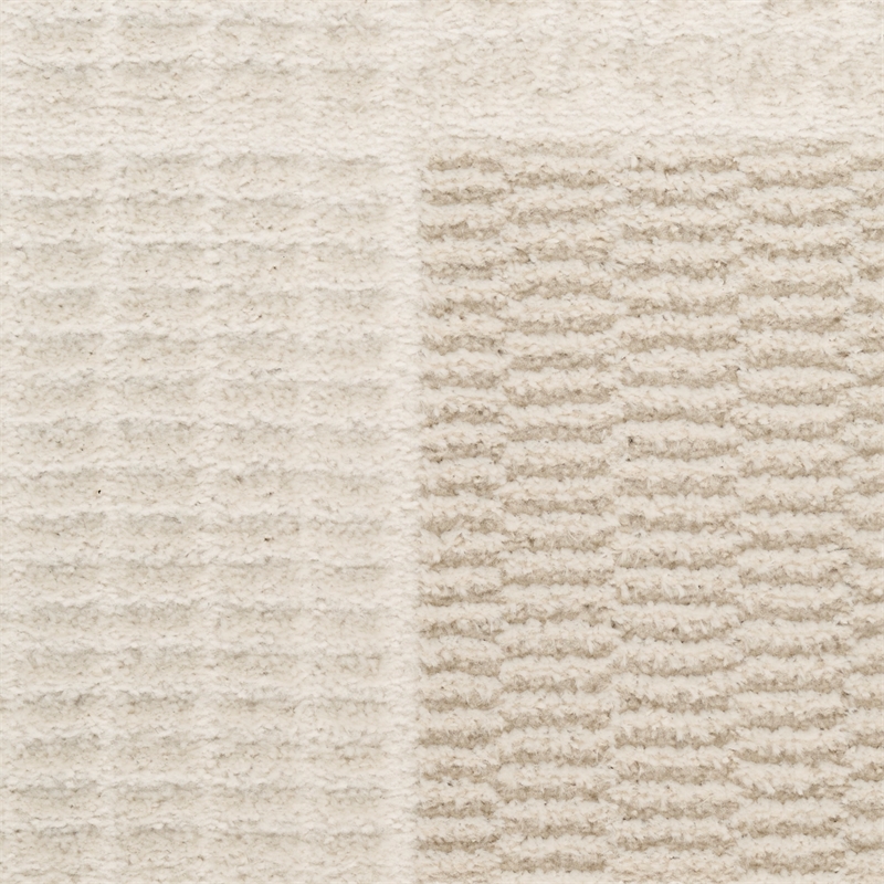 Nourison Nordic 4' x 6' Ivory Gray Fabric Area Rug