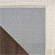 Nourison Nordic 4' x 6' Ivory Gray Fabric Area Rug