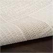 Nourison Nordic 4' x 6' Ivory Gray Fabric Area Rug