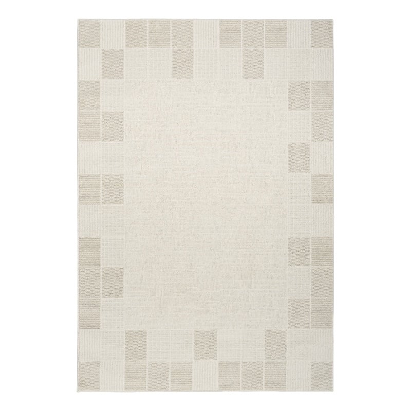Nourison Nordic 4' x 6' Ivory Gray Fabric Area Rug