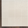 Nourison Nordic 6' Runner Ivory Fabric Area Rug