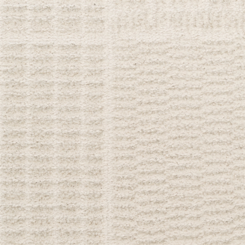 Nourison Nordic 6' Runner Ivory Fabric Area Rug