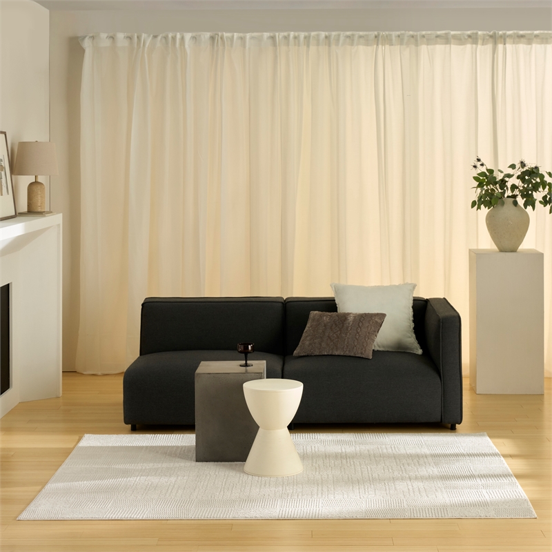 Nourison Nordic 5' x 7' Ivory Fabric Area Rug
