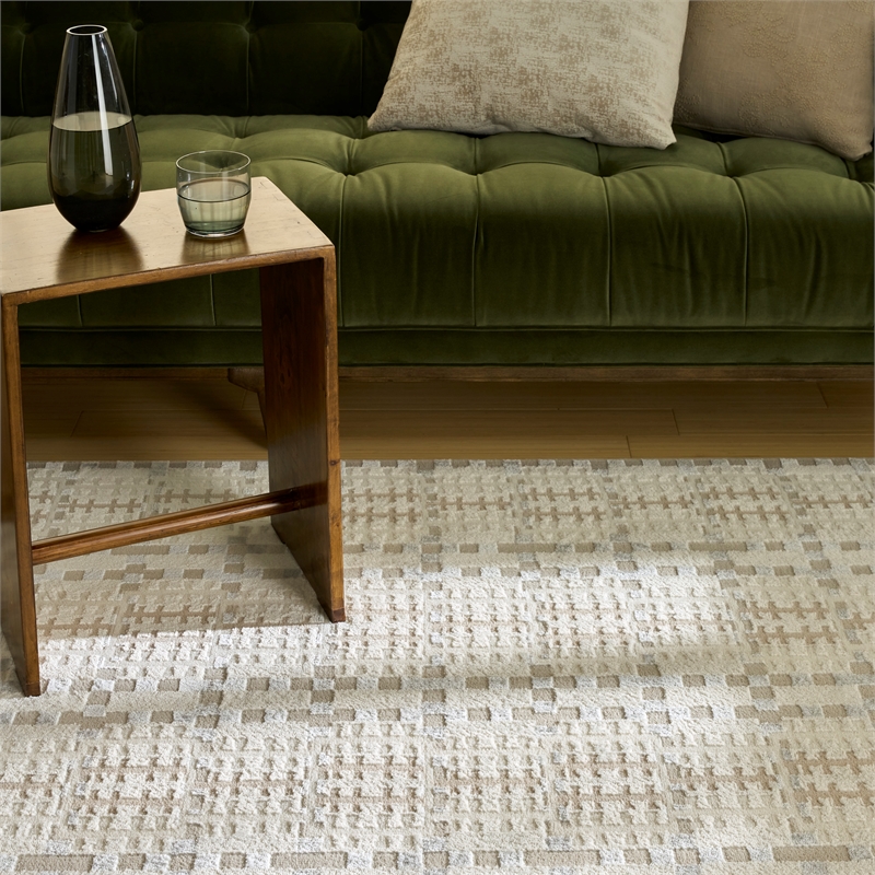 Nourison Nordic 4' x 6' Ivory Multi-Color Fabric Area Rug