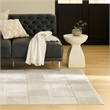 Nourison Nordic 4' x 6' Ivory Beige Fabric Area Rug