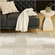 Nourison Nordic 4' x 6' Ivory Beige Fabric Area Rug