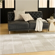 Nourison Nordic 4' x 6' Ivory Beige Fabric Area Rug