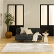 Nourison Nordic 4' x 6' Ivory Beige Fabric Area Rug