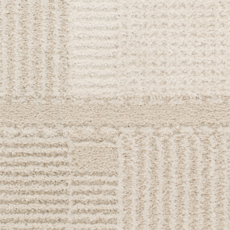 Nourison Nordic 5' x 7' Ivory Beige Fabric Area Rug