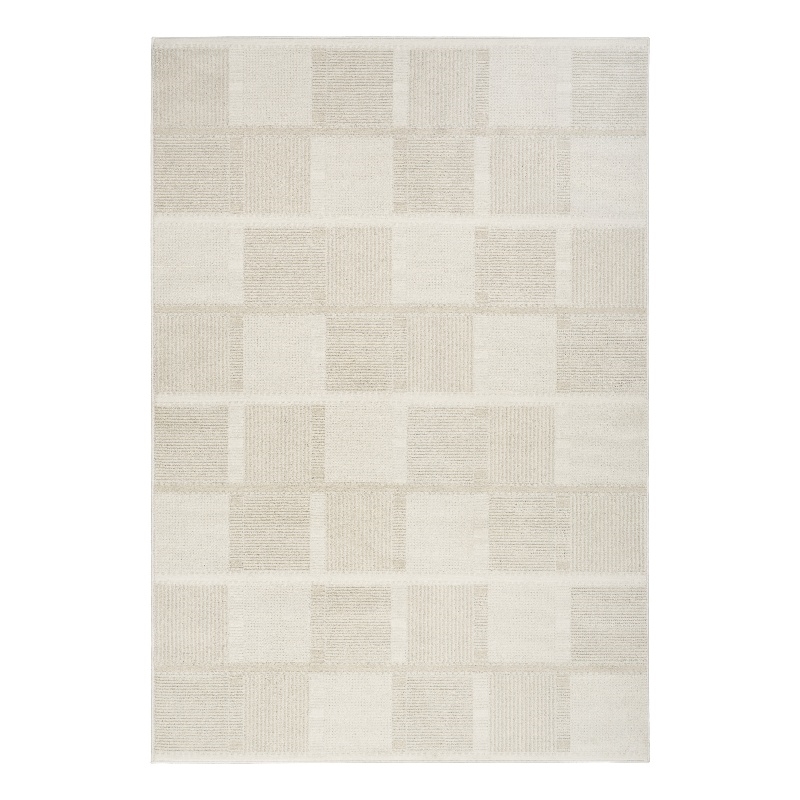Nourison Nordic 5' x 7' Ivory Beige Fabric Area Rug