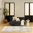 Nourison Nordic 5' x 7' Ivory Gray Fabric Area Rug