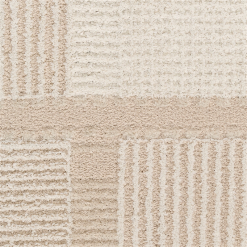 Nourison Nordic 4' x 6' Ivory Taupe Fabric Area Rug