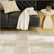 Nourison Nordic 4' x 6' Ivory Taupe Fabric Area Rug