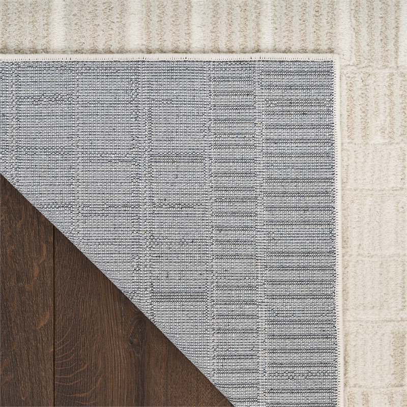 Nourison Nordic 4' x 6' Ivory Fabric Area Rug