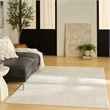 Nourison Nordic 4' x 6' Ivory Fabric Area Rug