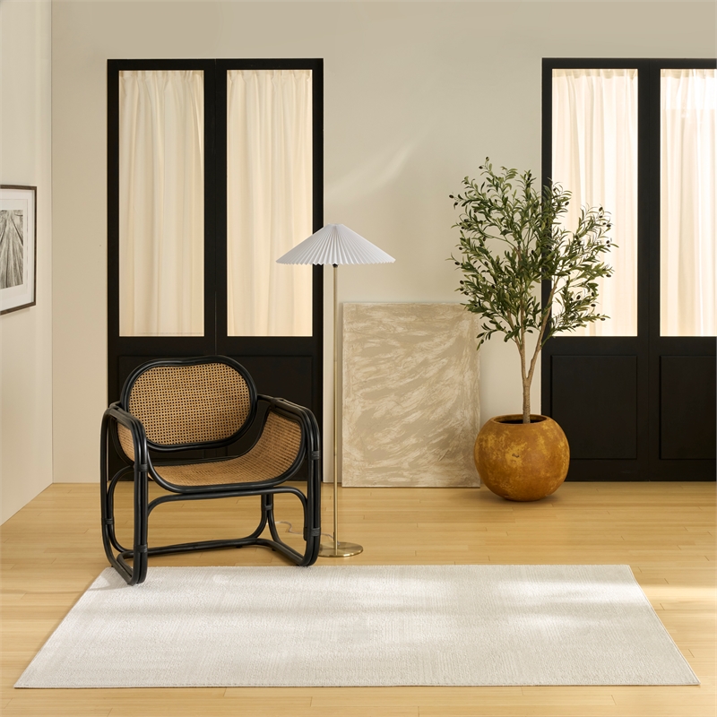 Nourison Nordic 5' x 7' Ivory Fabric Area Rug