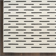 Nourison Nordic 4' x 6' Ivory Black Fabric Area Rug