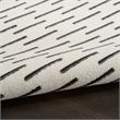 Nourison Nordic 4' x 6' Ivory Black Fabric Area Rug