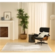 Nourison Nordic 4' x 6' Ivory Black Fabric Area Rug