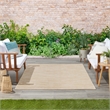 Nourison Essentials 4' x 6' Ivory Gold Fabric Area Rug
