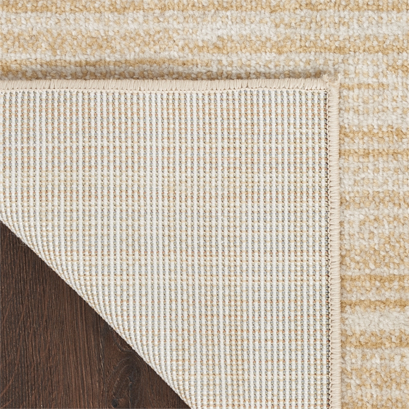 Nourison Essentials 4' x 6' Ivory Gold Fabric Area Rug