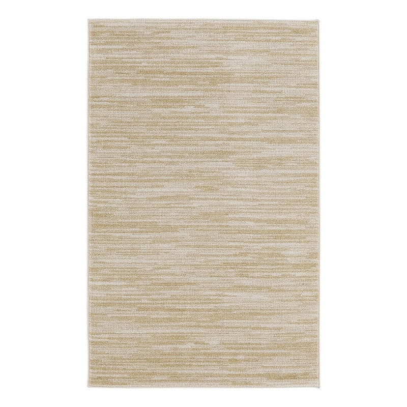 Nourison Essentials 3' x 5' Ivory Gold Fabric Area Rug