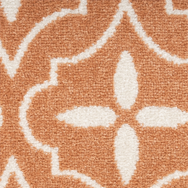 Nourison Essentials 8' Runner Copper Fabric Area Rug