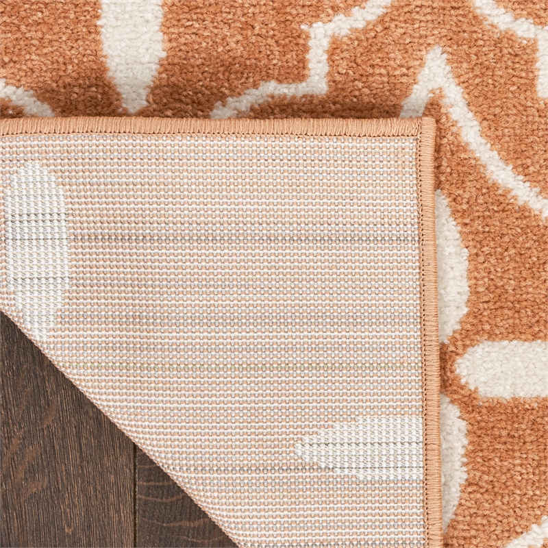 Nourison Essentials 8' Runner Copper Fabric Area Rug