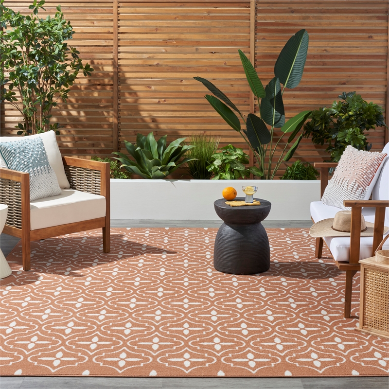 Nourison Essentials 5' x 7' Copper Fabric Area Rug