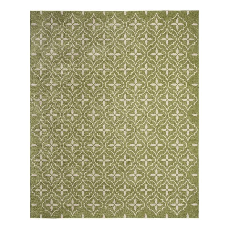 Nourison Essentials 5' x 7' Green Ivory Fabric Area Rug
