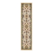 Nourison Essentials 8' Runner Ivory Gold Fabric Area Rug