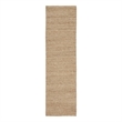 Nourison Natural Jute 2' x 6' Natural Fabric Area Rug