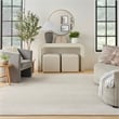 Nourison Essentials 9' x 12' Ivory Gold Fabric Area Rug