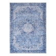 Nourison Washables 4' x 6' Blue Fabric Area Rug