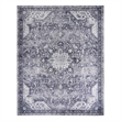 Nourison Washables 9' x 12' Charcoal Gray Fabric Area Rug