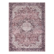 Nourison Washables 4' x 6' Red Fabric Area Rug