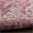 Nourison Washables 5' x 7' Red Fabric Area Rug