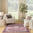Nourison Washables 5' x 7' Red Fabric Area Rug