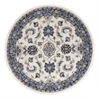 Nourison Essentials 8' x Round Ivory Blue Fabric Area Rug