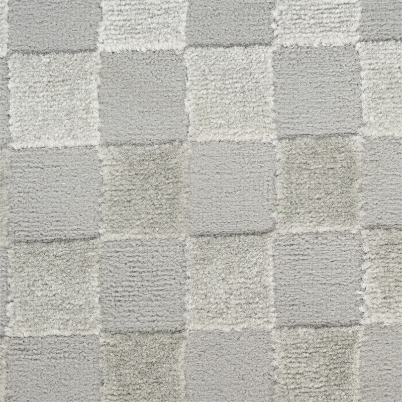 nourison serenity home 5' x 7' gray fabric area rug