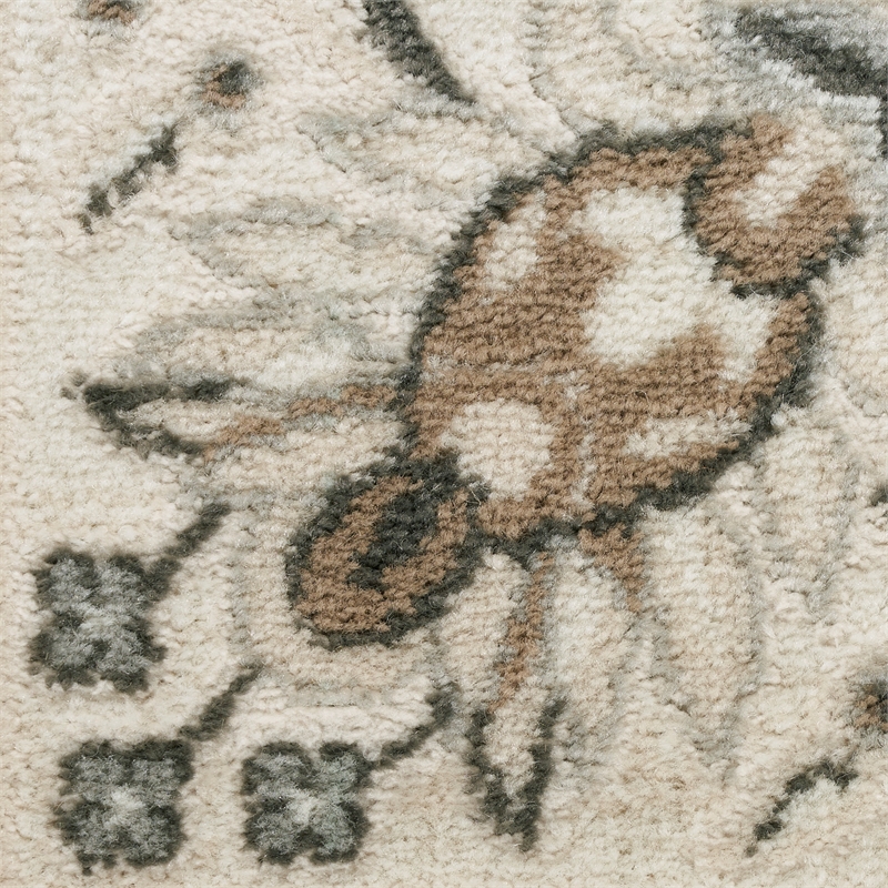 Nourison Serenity Home 2' x 4' Ivory Mocha Fabric Area Rug