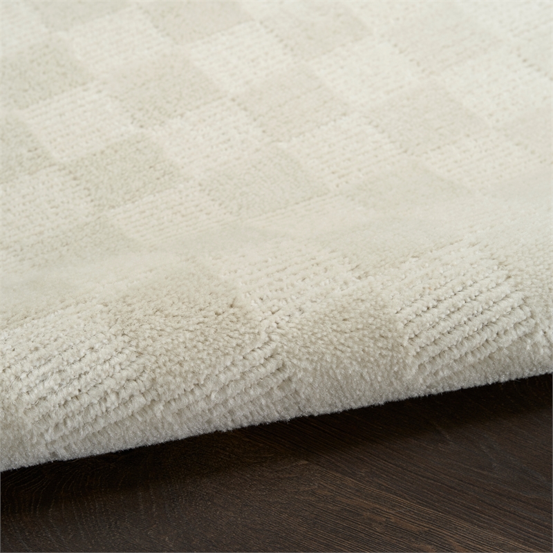 Nourison Serenity Home 4' x 6' Ivory Fabric Area Rug