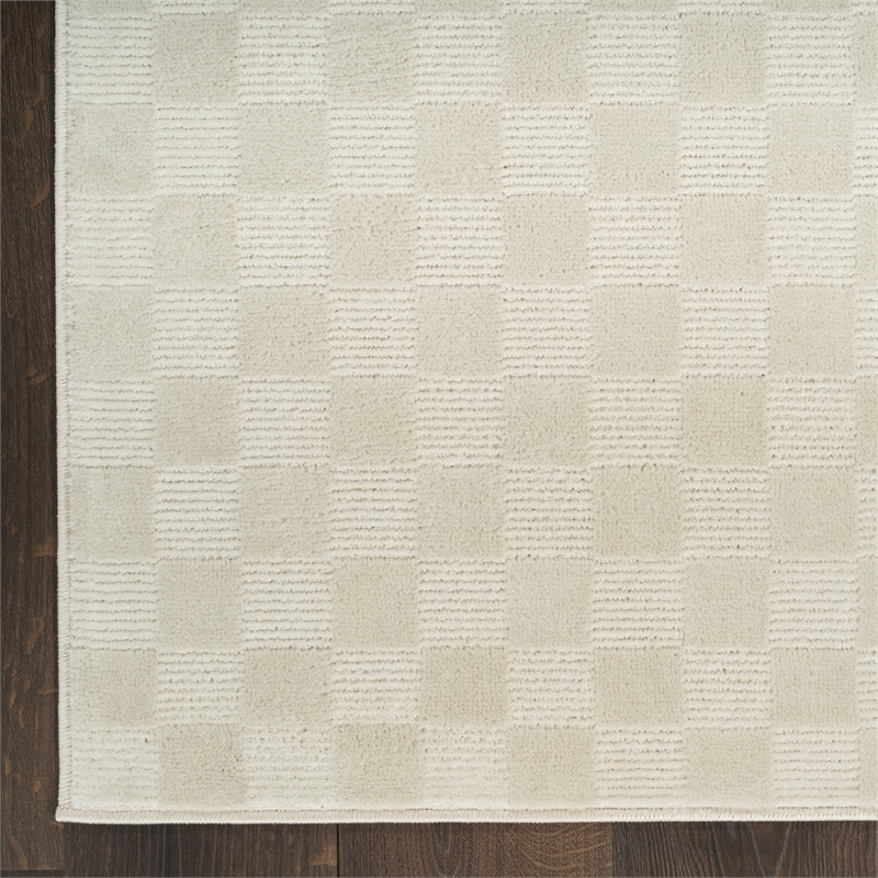 Nourison Serenity Home 5' x 7' Ivory Fabric Area Rug