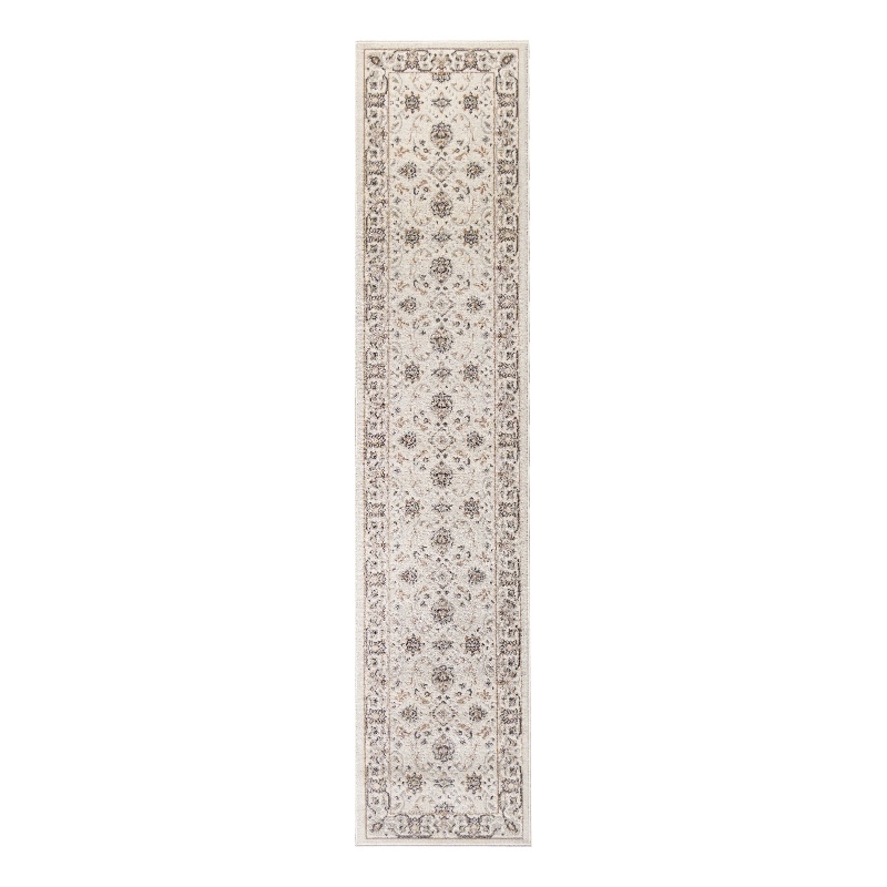 Nourison Serenity Home 6' Runner Ivory Mocha Fabric Area Rug