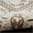 Nourison Serenity Home 4' x Round Ivory Mocha Fabric Area Rug