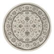 Nourison Serenity Home 4' x Round Ivory Mocha Fabric Area Rug