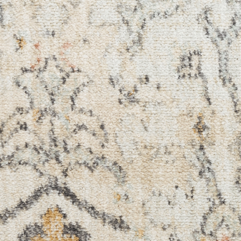 Nourison Oushak Home 10' x 14' Gray Fabric Area Rug
